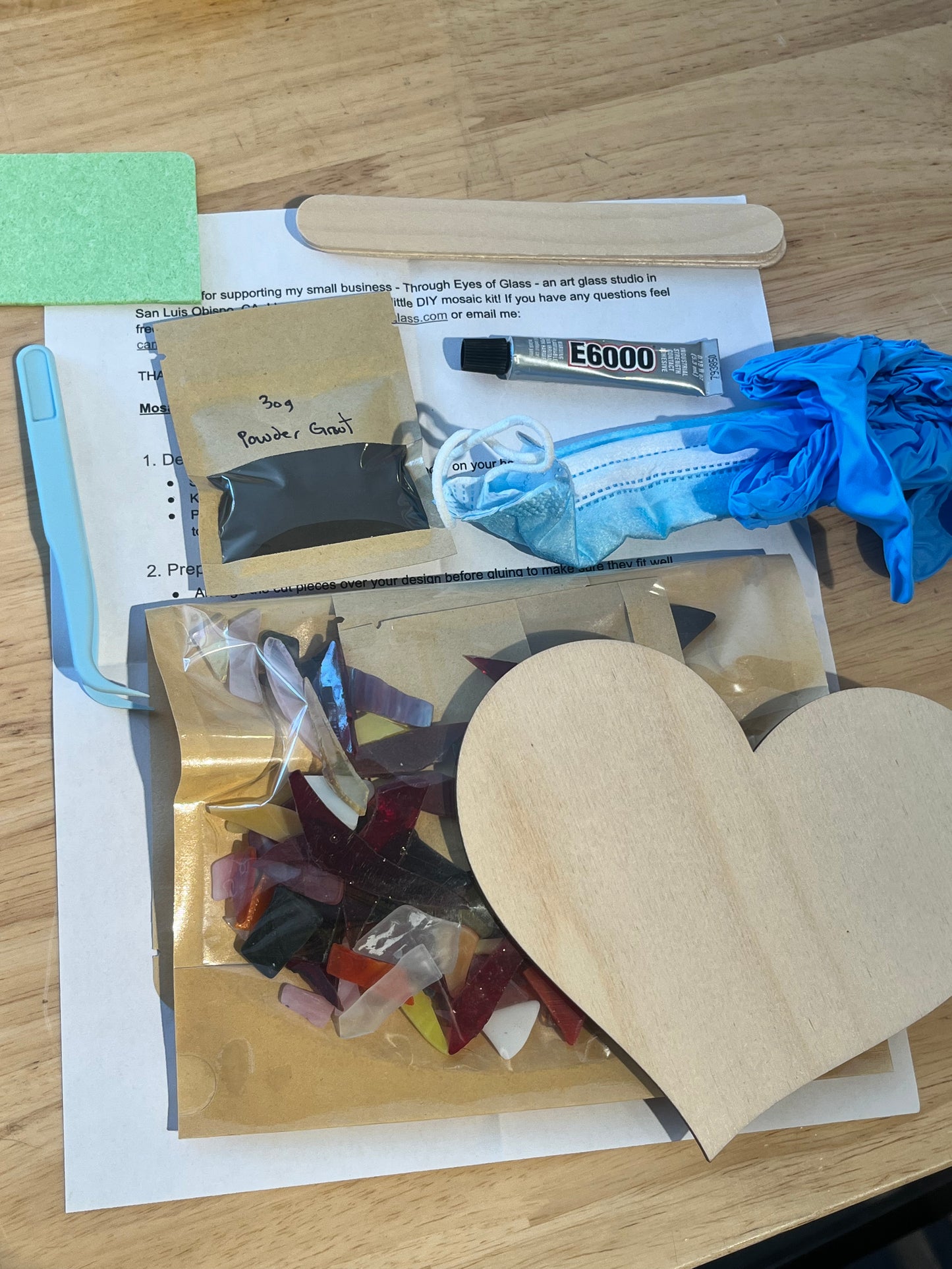 Stained Glass Mosaic Kit