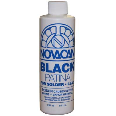 Novacan Black Patina for Stained Glass (8oz)