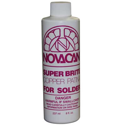 Novacan Super Brite Copper Patina for Stained Glass (8oz)