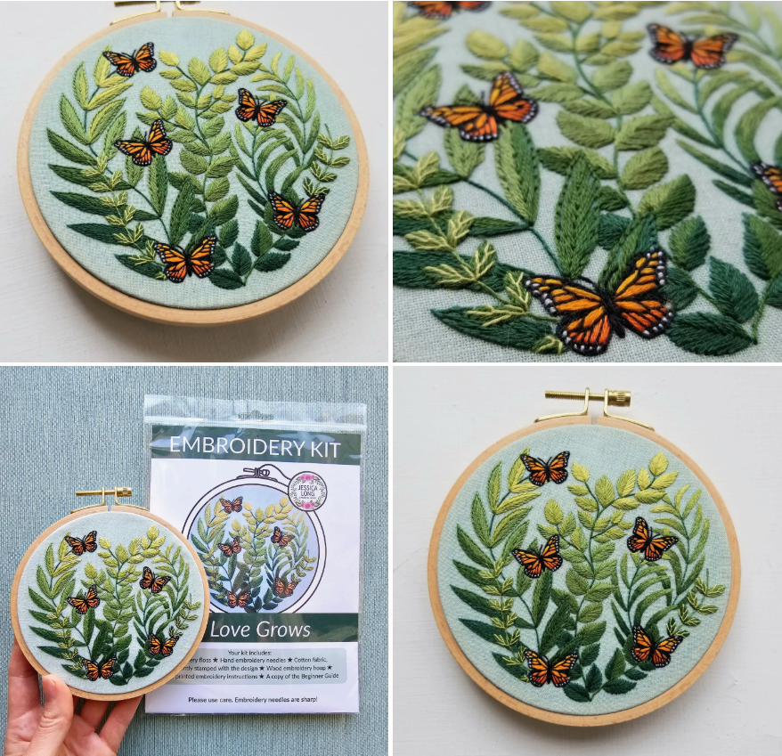 Embroidery Kits by Jessica Long Embroidery