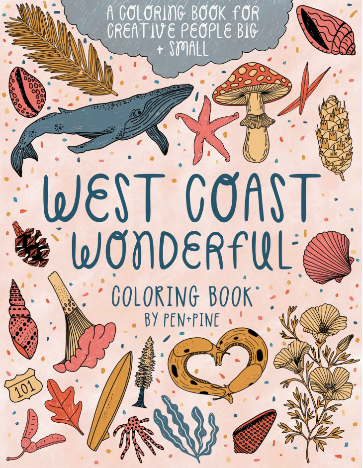 West Coast Wonderful Coloring Book
