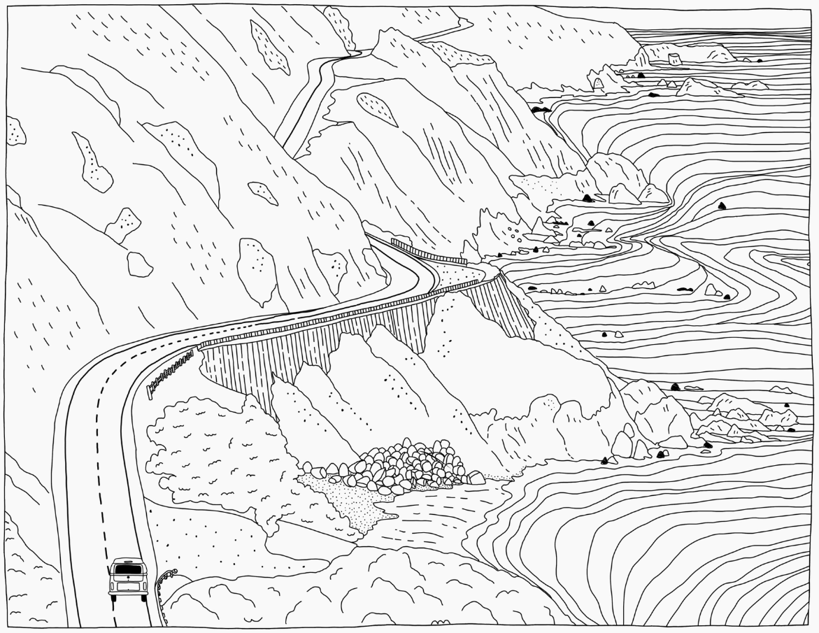 West Coast Wonderful Coloring Book