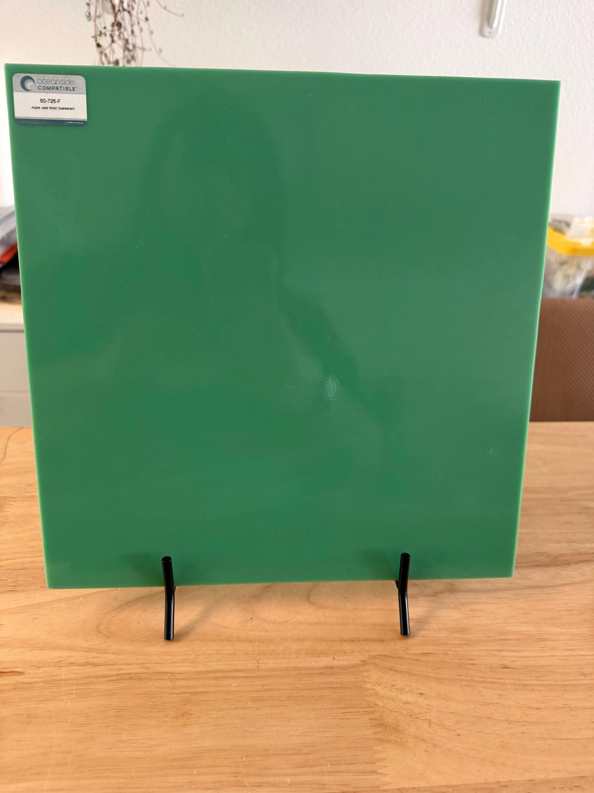 Apple Jade Green Oceanside Glass, Art Glass for Stained Glass, Mosaics & Fusing, Assorted Sheets 6x6, 6x12, 12x12 OGT 60-726-F