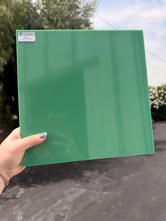 Apple Jade Green Oceanside Glass, Art Glass for Stained Glass, Mosaics & Fusing, Assorted Sheets 6x6, 6x12, 12x12 OGT 60-726-F