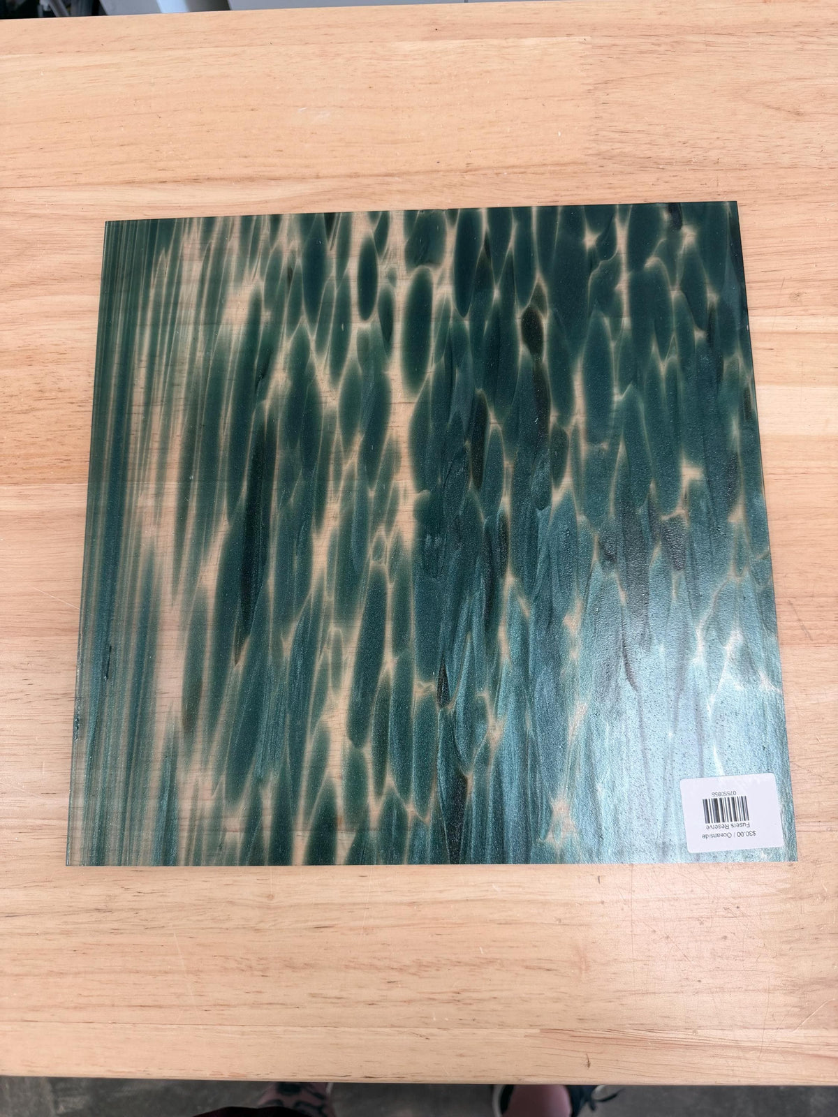 Stardust Pond Aventurine and Clear Oceanside Glass, Art Glass for Stained Glass, Mosaics & Fusing, Assorted Sheets 6x6, 6x12, 12x12 OGT