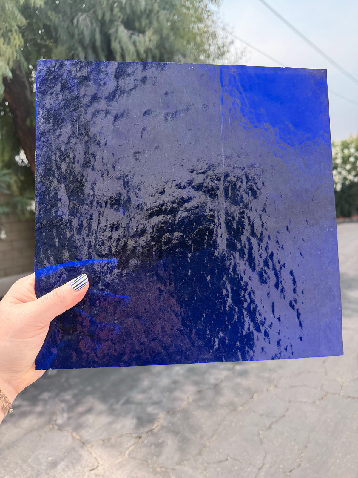 Deep Blue Wissmach Royal Blue, Art Glass for Stained Glass, Mosaics & Fusing, Assorted Sheets 6x6, 6x12, 12x12