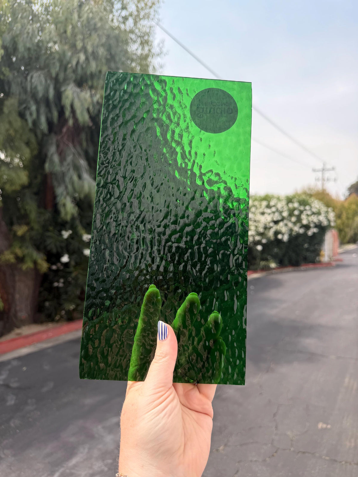 Medium Green Hammered Oceanside Glass, Art Glass for Stained Glass, Mosaics & Fusing, Assorted Sheets 6x6, 6x12, 12x12 123H-F